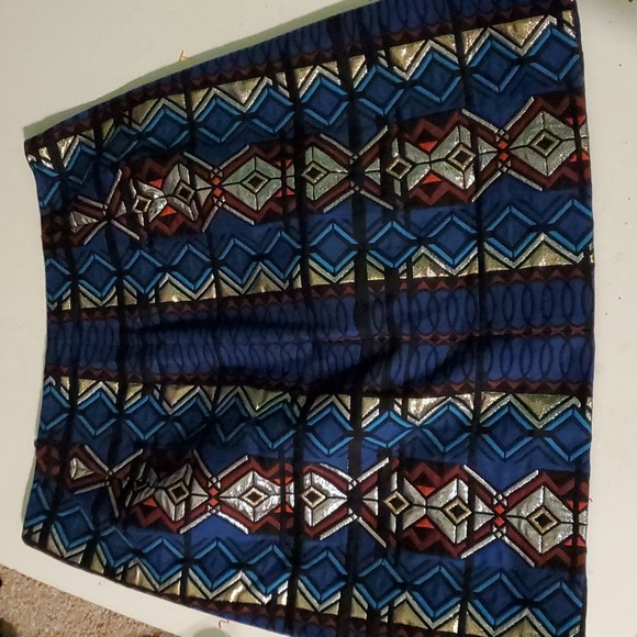 J. Crew women's 4 matalic colorful design full zip skirt - Picture 7 of 8